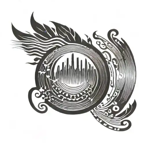 Equalizer Music Sound Wave Circle Vector Symbol That Shows Edm Music As Spiritual And Religous