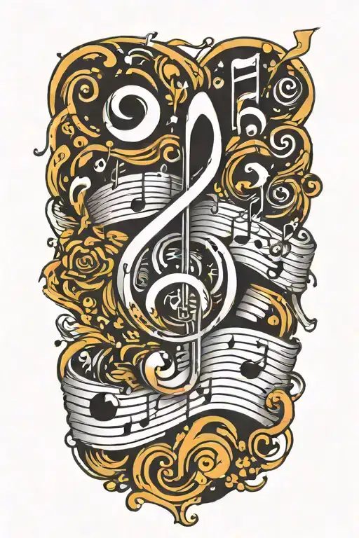 2024 Music Notes Flowing