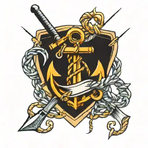 Fishing Anchor Intertwined