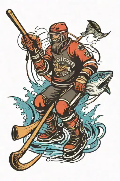 Hockey And Fishing