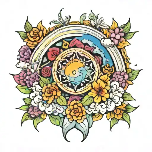 Lgbtq Style Tatto Rainbow