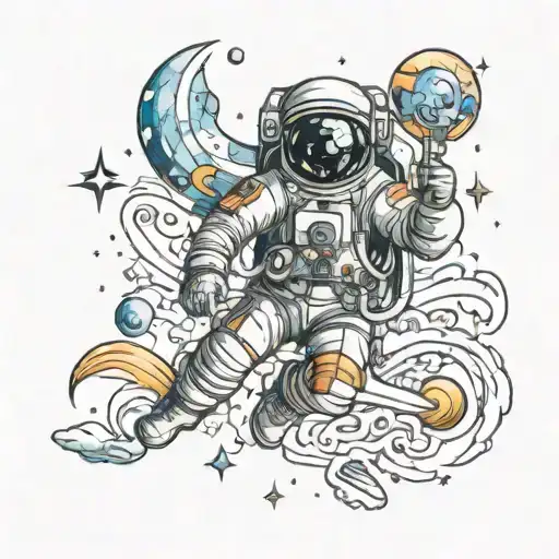 Space With Astronaut