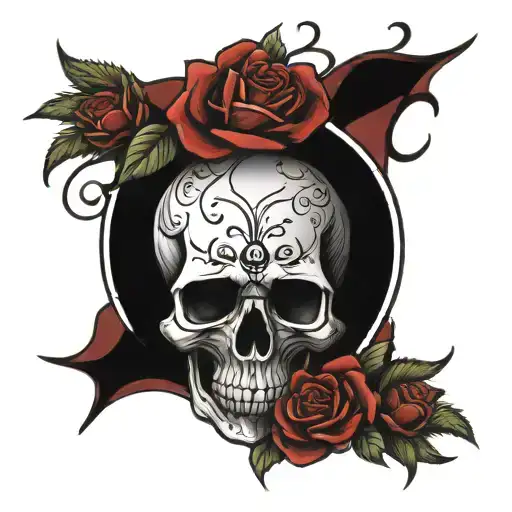 Skull And Roses