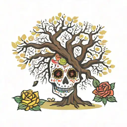 San Antonio Alamo Day Of The Dead Tree With Creeping