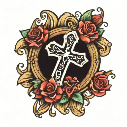 Letter Cross With Love God
