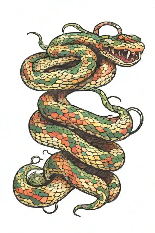 Snake Wrapped