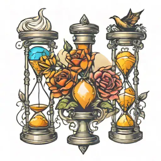 Hourglass With Night And Day