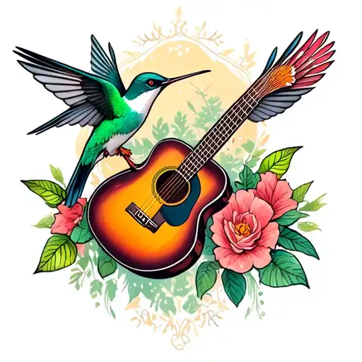 Hummingbirds Guitar Acustic