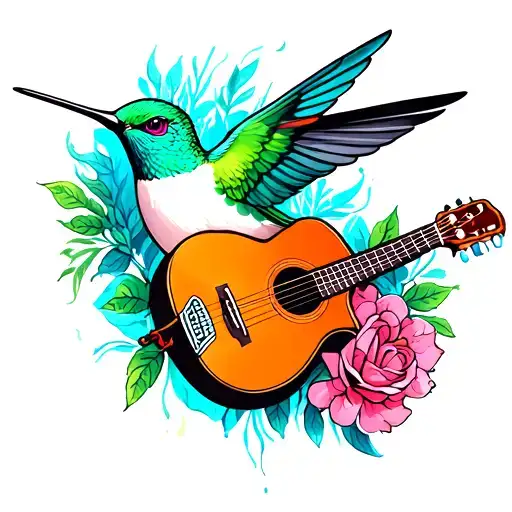 Acustic Guitar Hummingbird