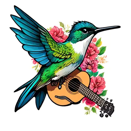 Acustic Guitar Hummingbird