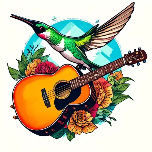 Hummingbird Guitar Acoustic