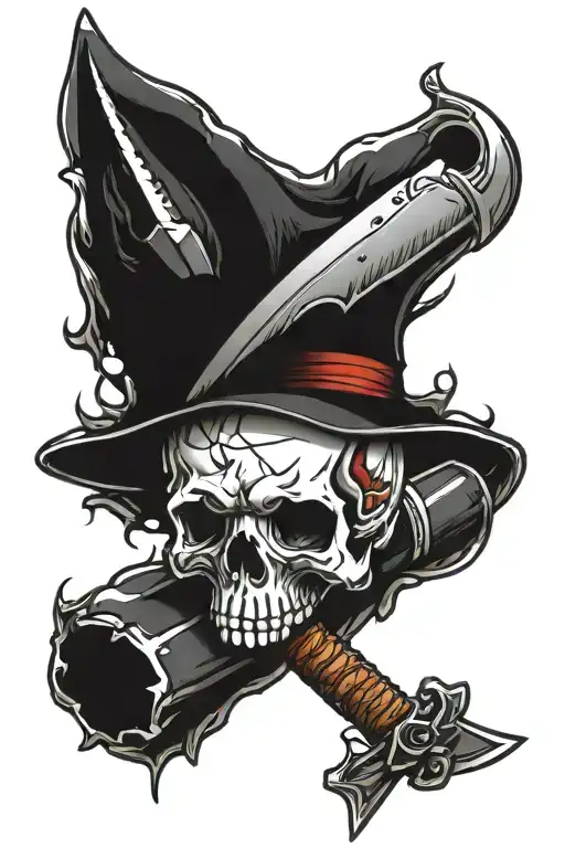 Skull And Knife