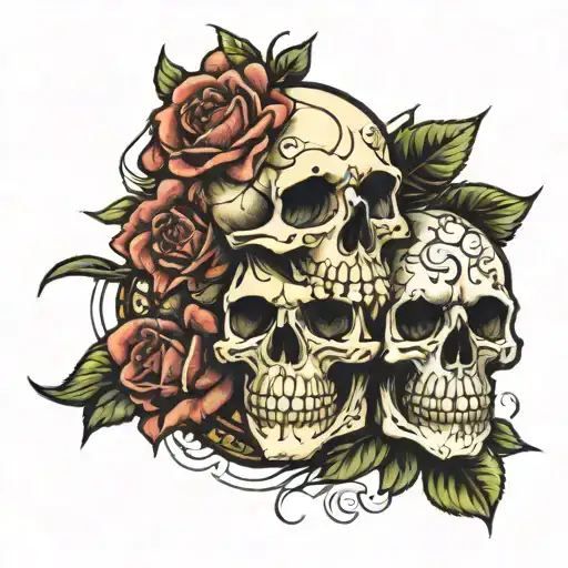 Skull And Roses