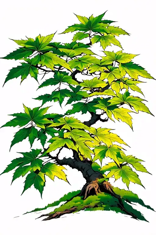 Japanese Maple Tree With Leaves