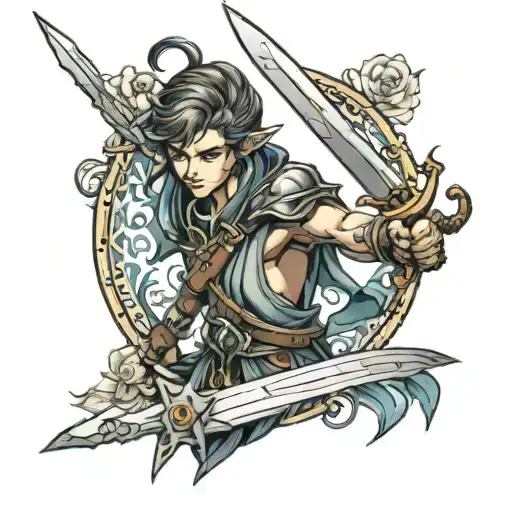 Fairy Warrior Wielding A Sword