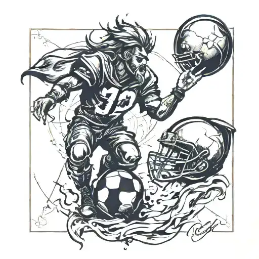 Sketch Horoscope Twin And Football