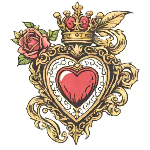 Heart Locket With Crown