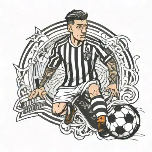 Linus With Atletico Mineiro Soccer Uniform