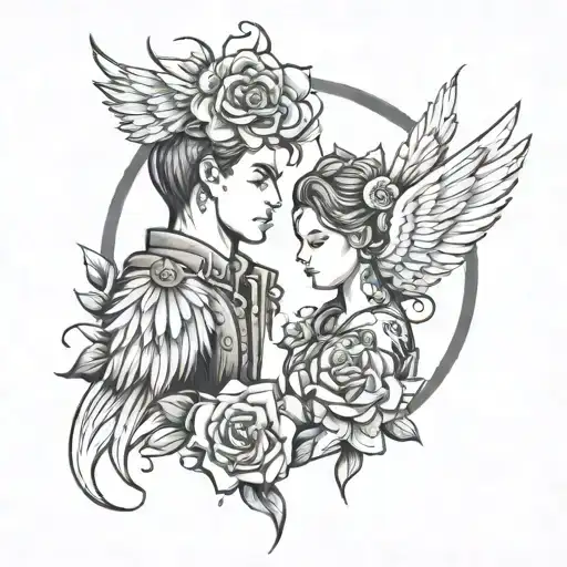 Couple Tattoo For Best Friends