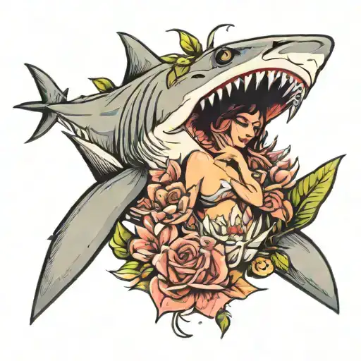 Shark Please Sexy Girld