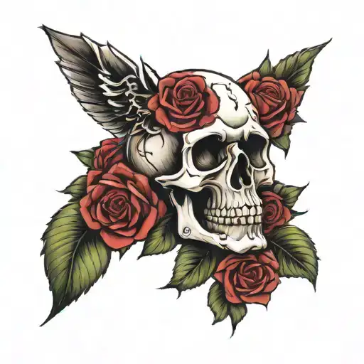 Skull And Roses