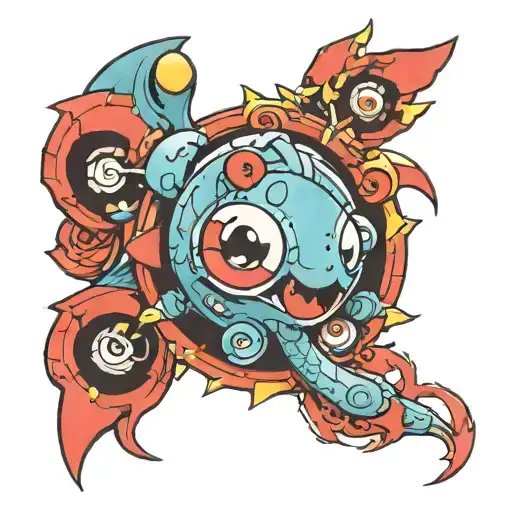 Pokemon Arm Sleeve Tattoo Design