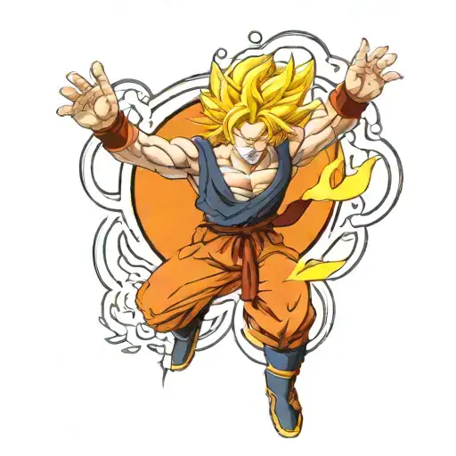 Goku Super Sayan Kamekameha