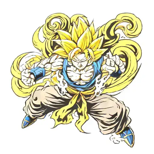 Goku Super Sayan Kamekameha No Background
