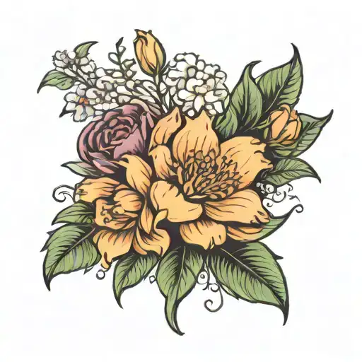 Birth Flower Bouquet