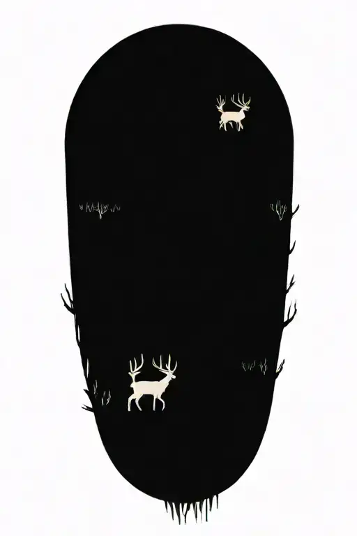 Boy And Grandpa In A Deer Stand In A Tree In The Woods