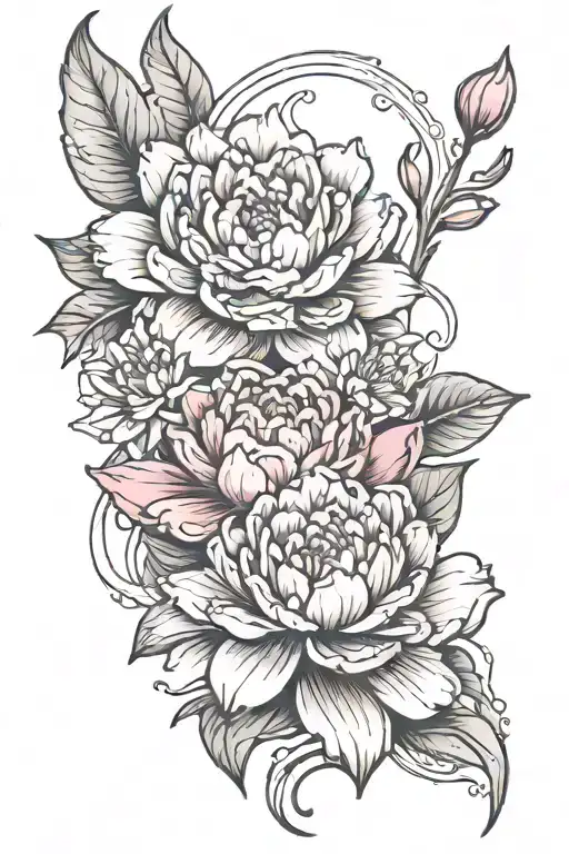 Carnation And Water Lily