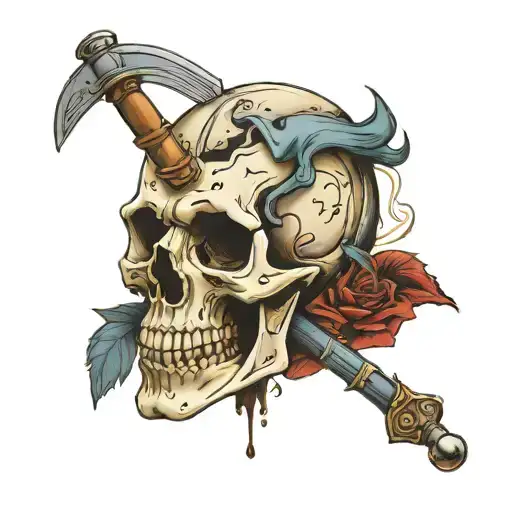 Phineas Gage Pipe Skull