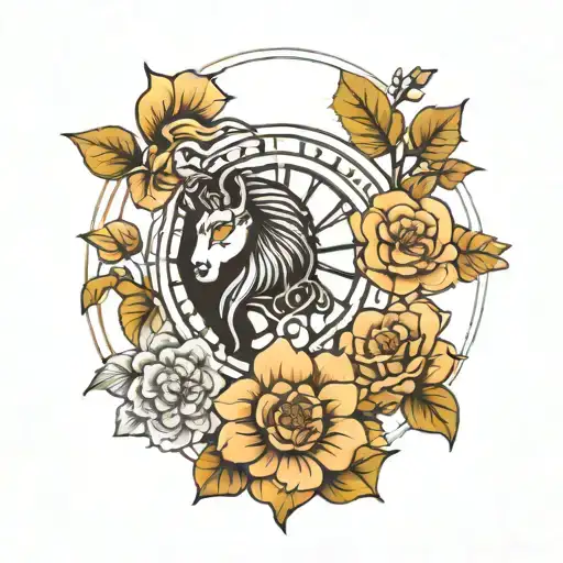 November Flower And December Flower With Their Zodiac Signs As Well