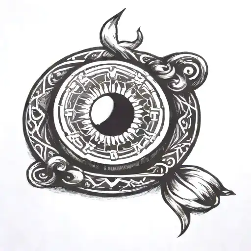 A Ring Across Wrist With Central Line Going Vertical