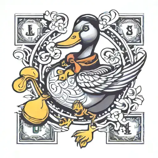 Duck And Money Bag