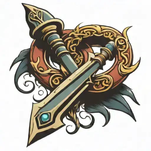 Two Interlocked Rings Sword