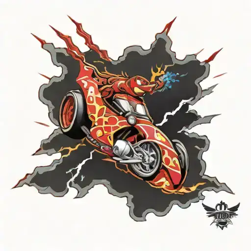 Lightning Mcqueen Guido Red Bull Dress