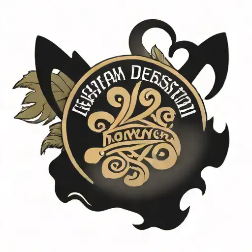 Maori Chest Top Right Lettering Old German Script The Final Destruction Of Fascism With Its Roots Is