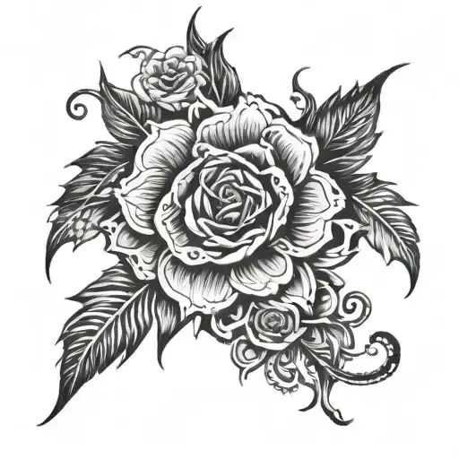 Black And White Tattoo Design
