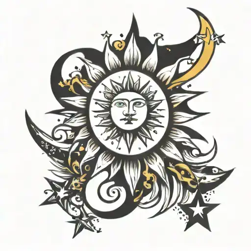 Sun Moon And Stars
