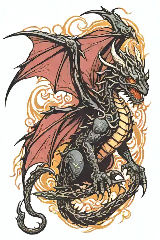 Night Fury Dragon Emerging