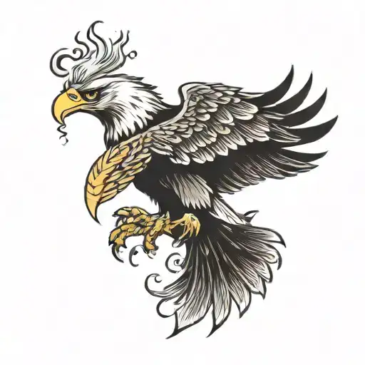 Eagle Smoking