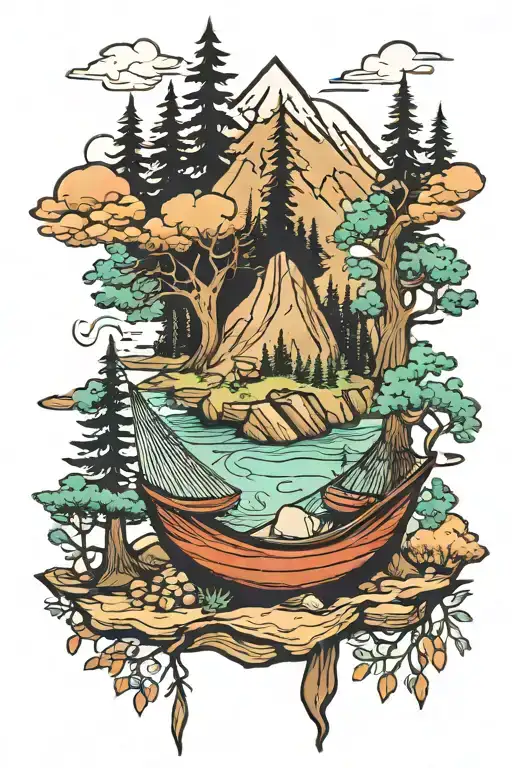 Mountain Trees River Mountain Hammock Forest