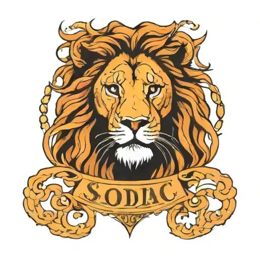 Sodiac Sign Lion Sagiter Poisson Constelation Racine