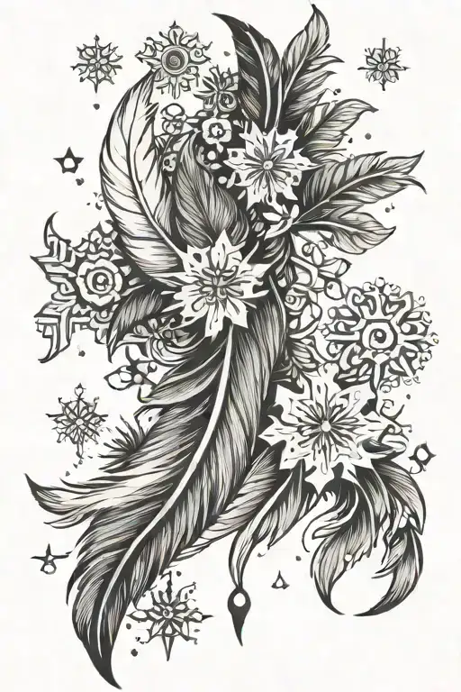 Feather And Snowflake
