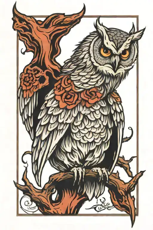 The Evil Owl Holding A Butchers