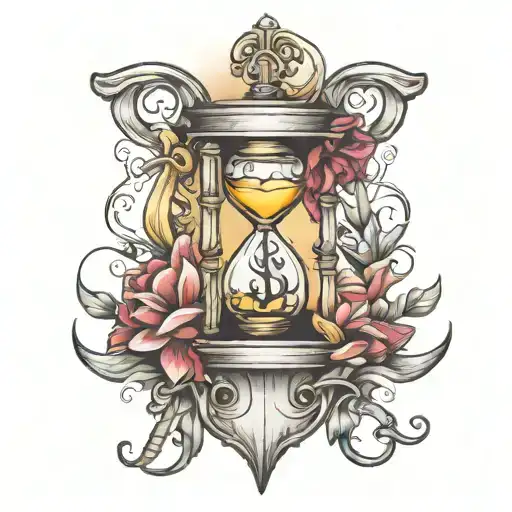 Hourglass And Anchor