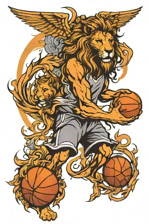 Basketball Angels And A Lion