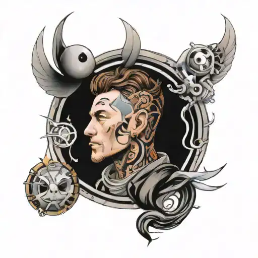 Space Soul Of A Man Holding