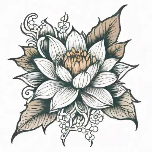Lotus Flower Into Flower Cross